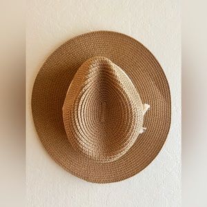Packable Straw Fedora Hat